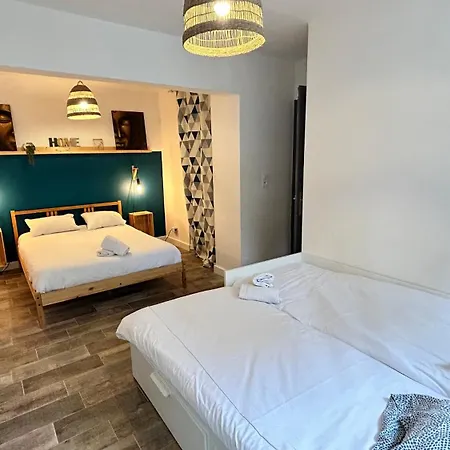 047- T2 Proche Mbs, 4pers, Wifi, Parking, Jardinet Apartment *